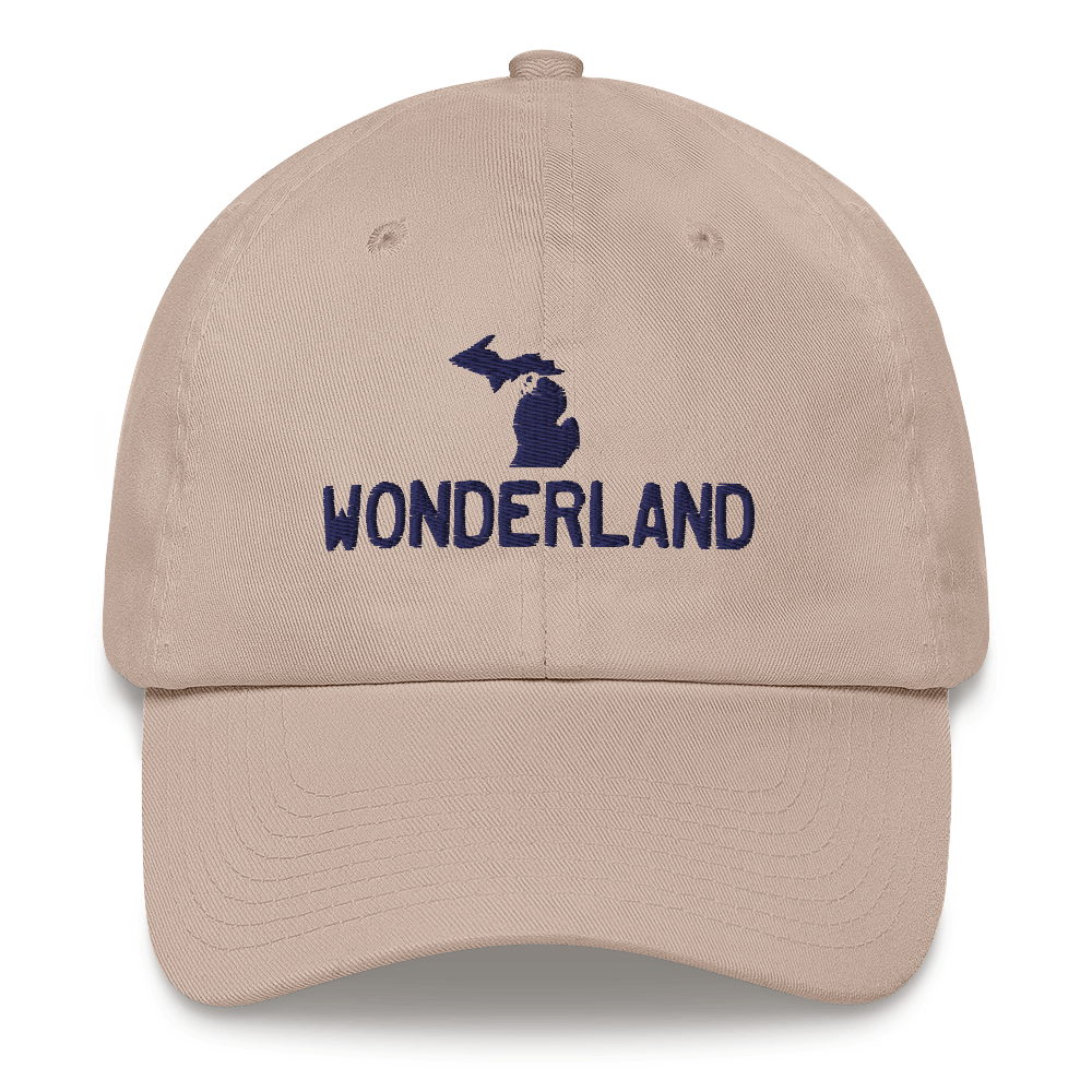 Michigan 'Wonderland' Dad Hat (Licence Plate Font)