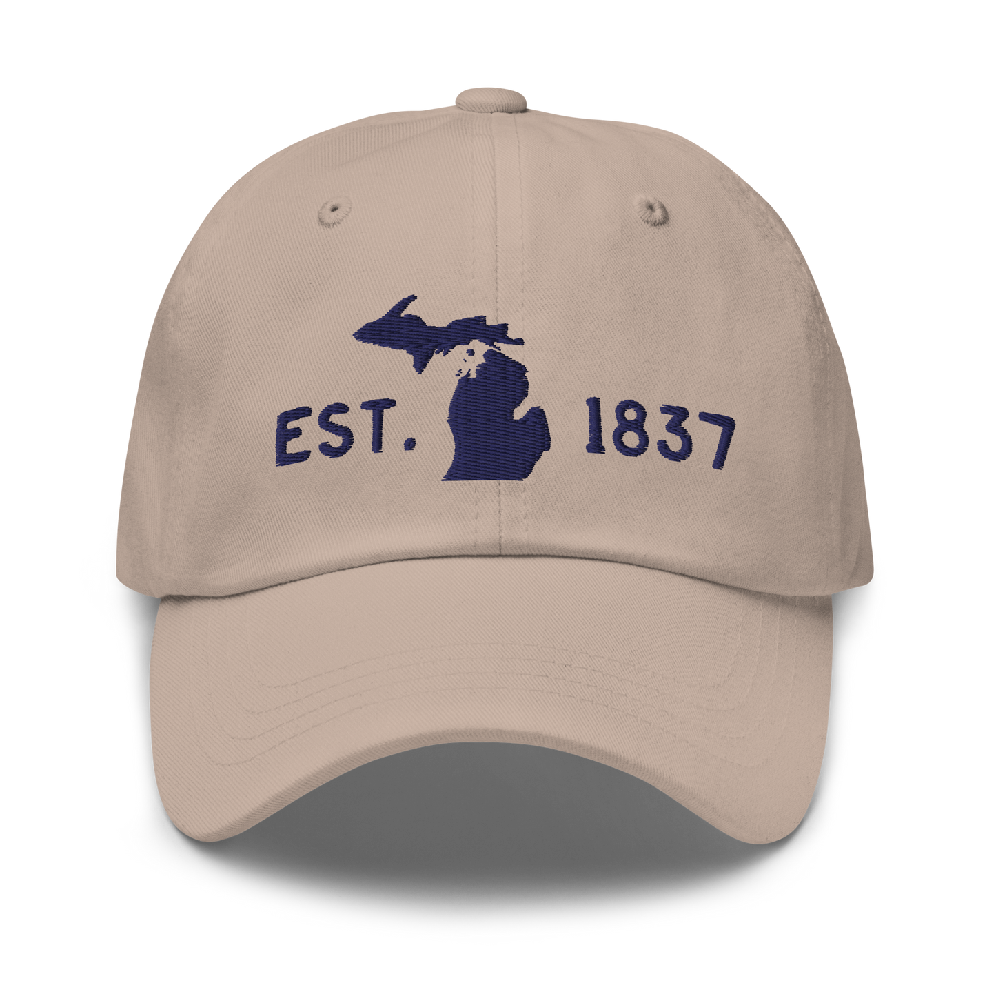 Michigan 'EST 1837' Dad Hat (Licence Plate Font)