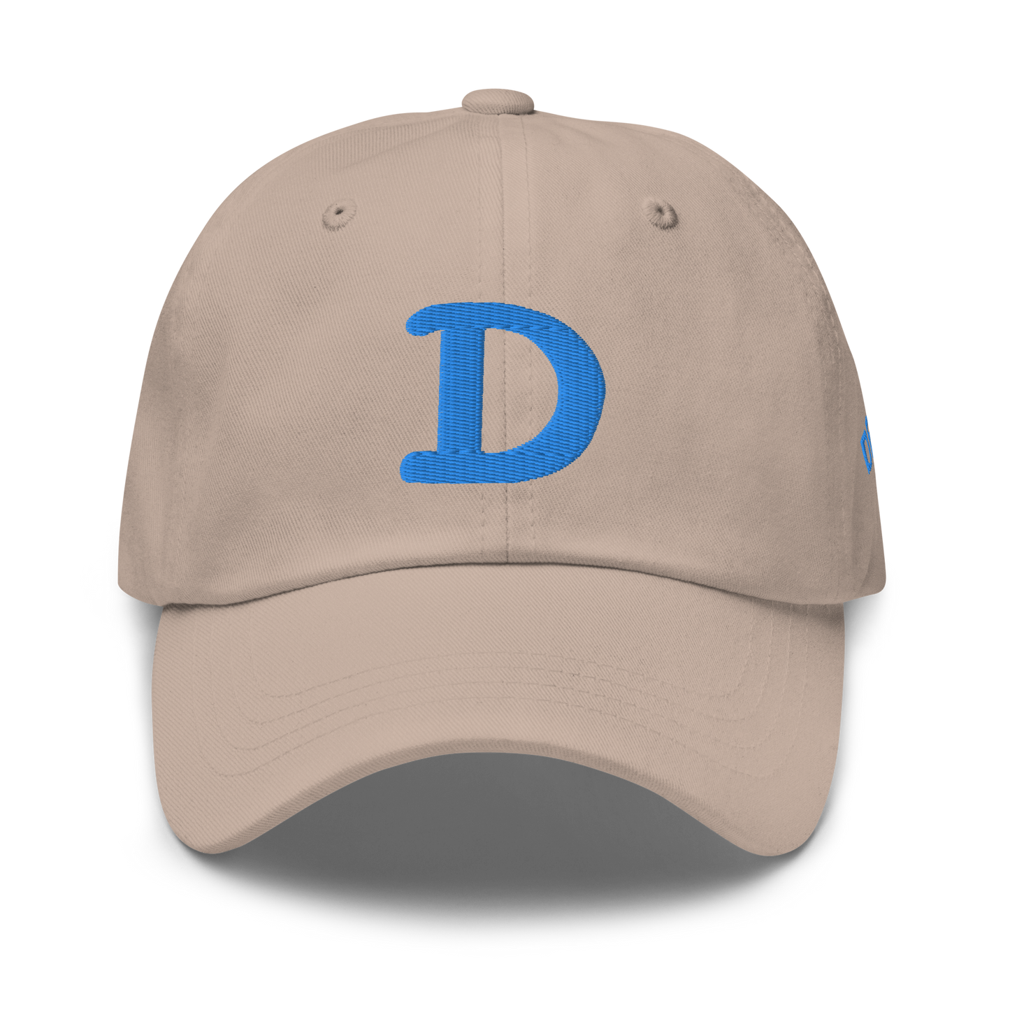 Detroit 'Old French D' Dad Hat (w/ Side Design) | Azure Embroidery