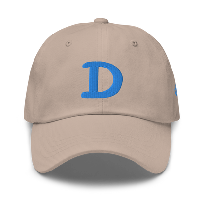 Detroit 'Old French D' Dad Hat (w/ Side Design) | Azure Embroidery