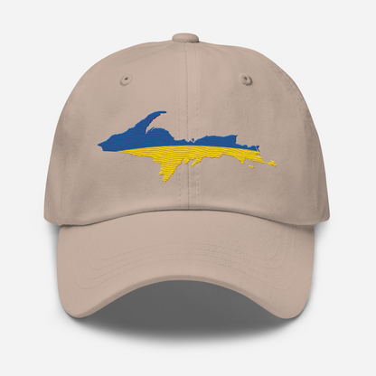 Michigan Upper Peninsula Dad Hat (Ukraine Edition)