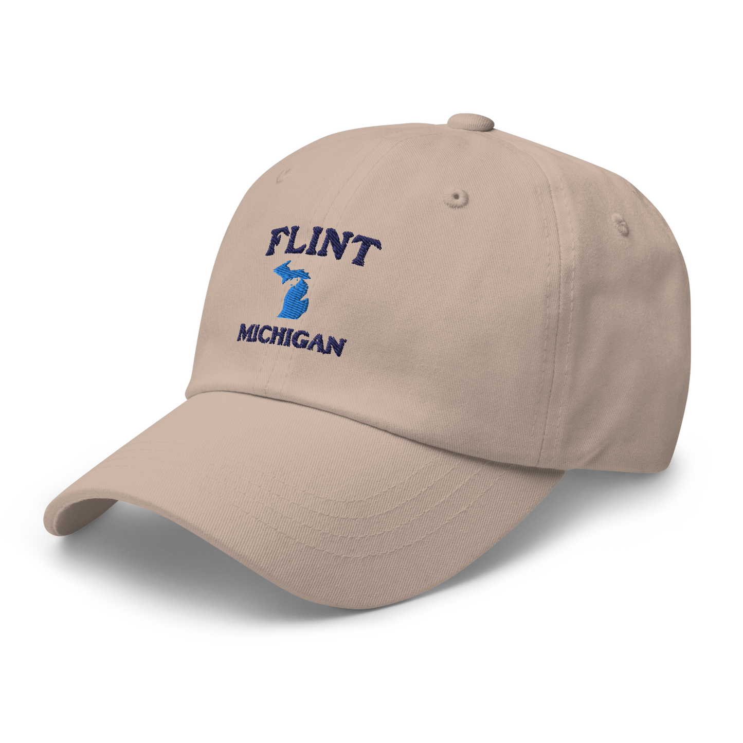 'Flint Michigan' Dad Hat (w/ Michigan Outline)