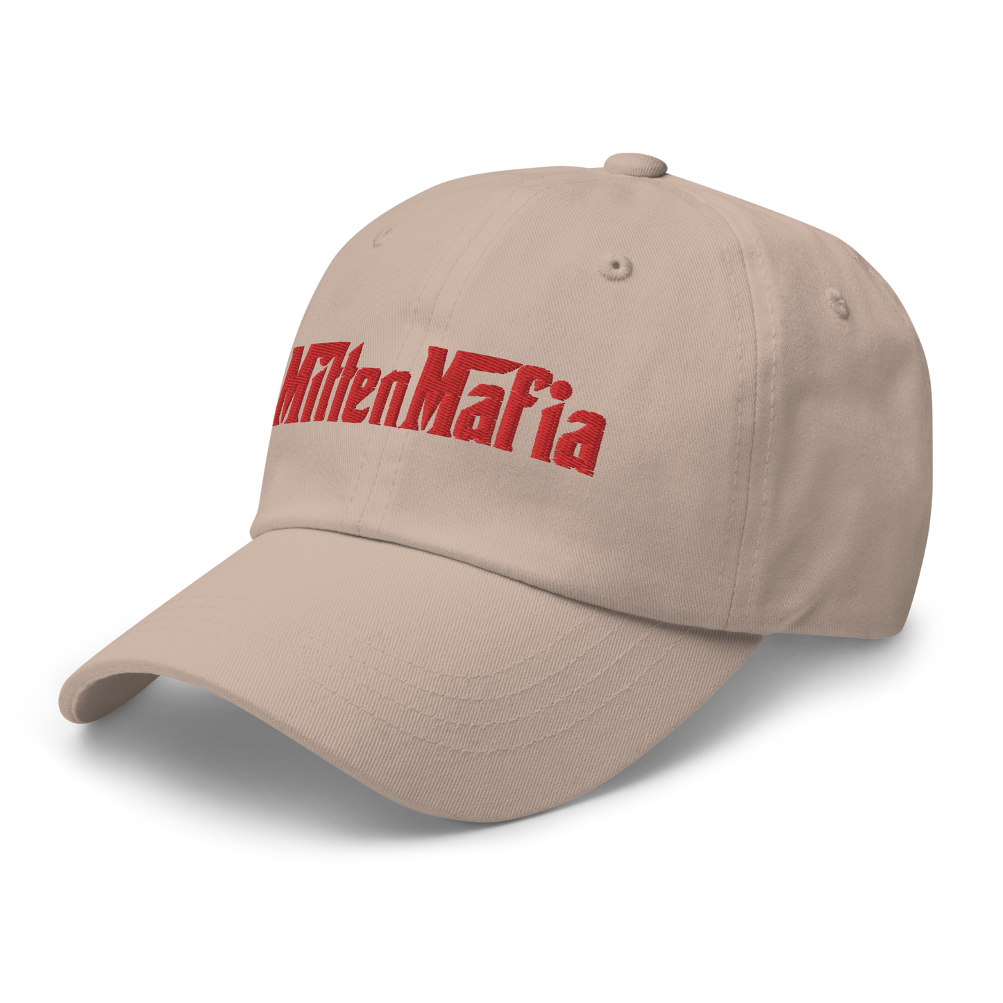 Michigan 'MittenMafia' Dad Hat (Gangster Font) | Red Embroidery