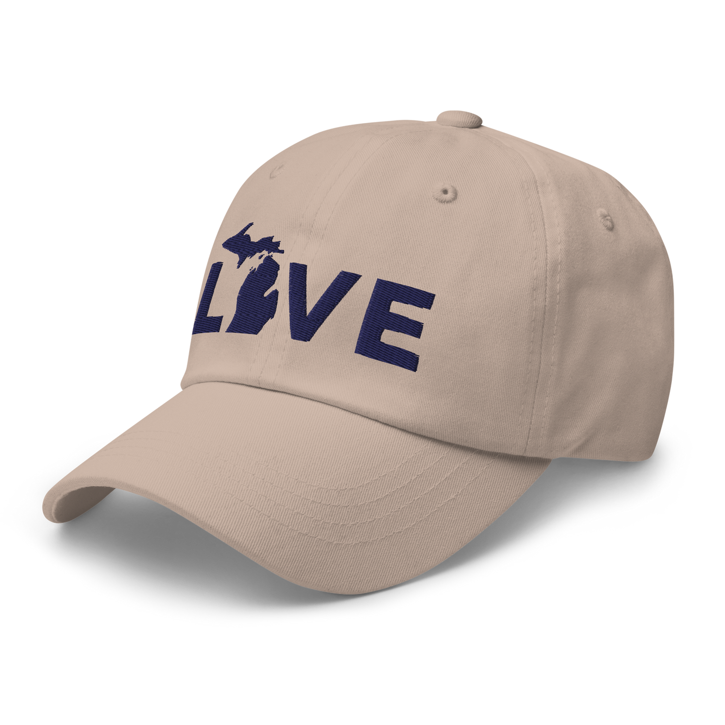 Michigan 'Love' Dad Hat (Geometric Sans Font)