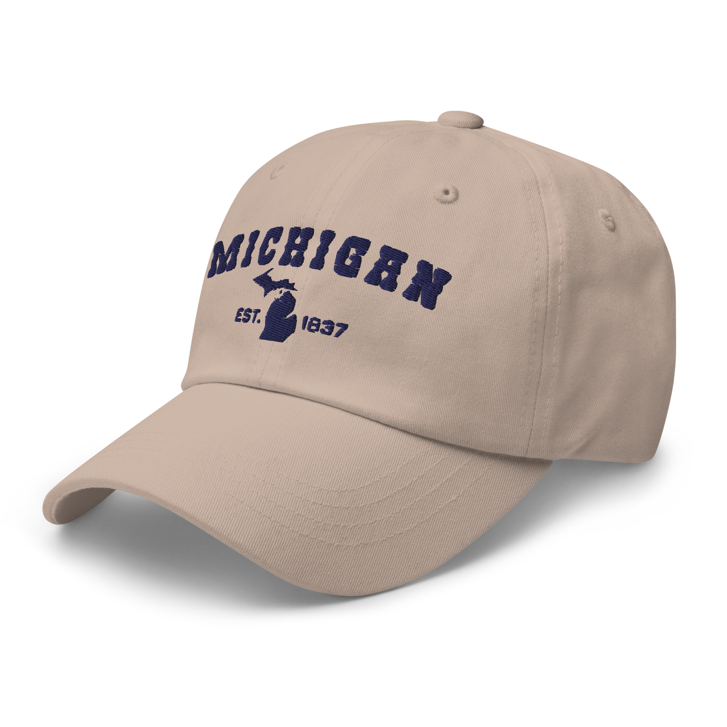 'Michigan EST 1837' Dad Hat (Western Font)