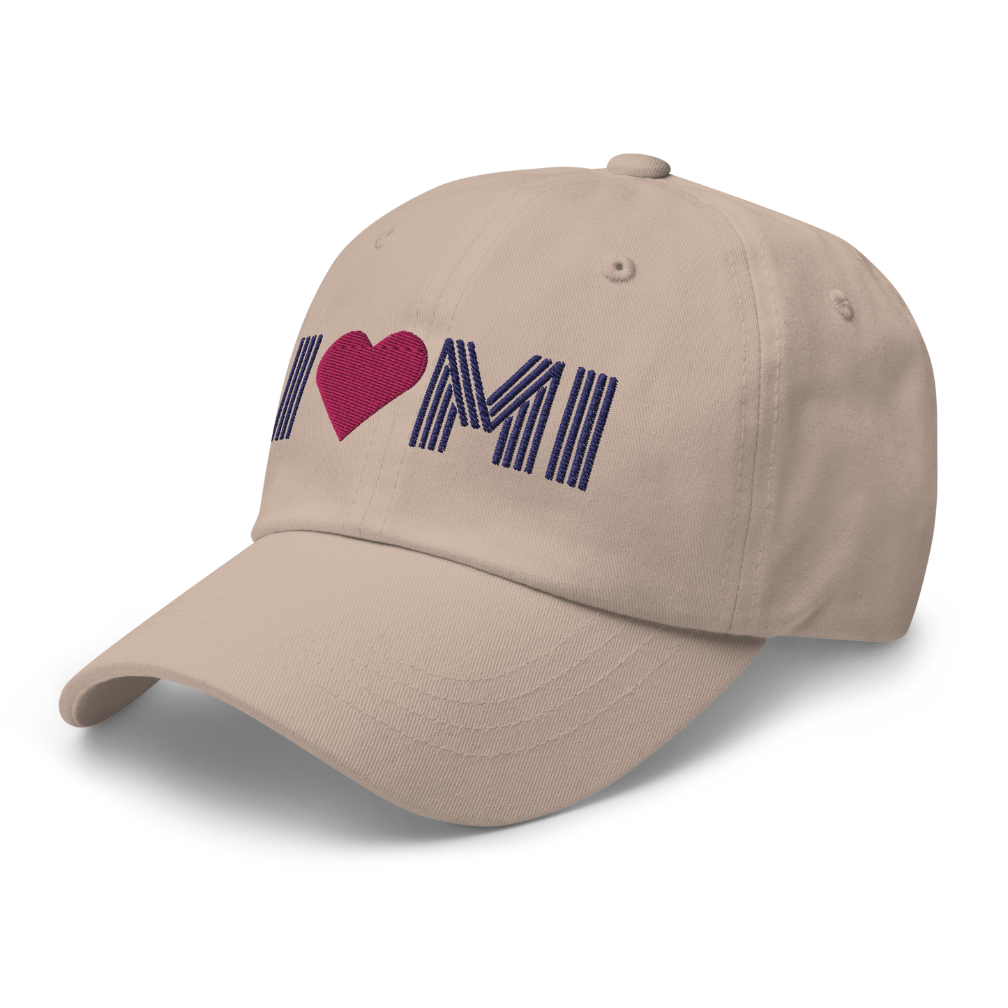 Michigan 'I ❤️ MI' Dad Hat (Metalpress Font)