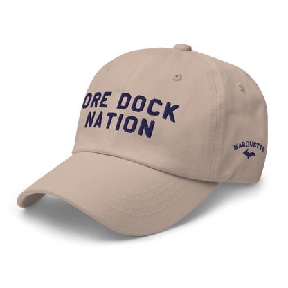 'Ore Dock Nation' Dad Hat (w/ 'Marquette' & UP Outline)