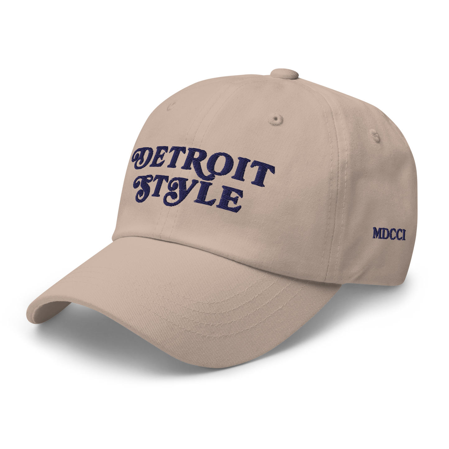 'Detroit Style' Dad Hat (w 'MDCCI' Side Design)