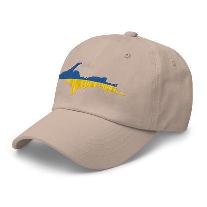 Michigan Upper Peninsula Dad Hat (Ukraine Edition)