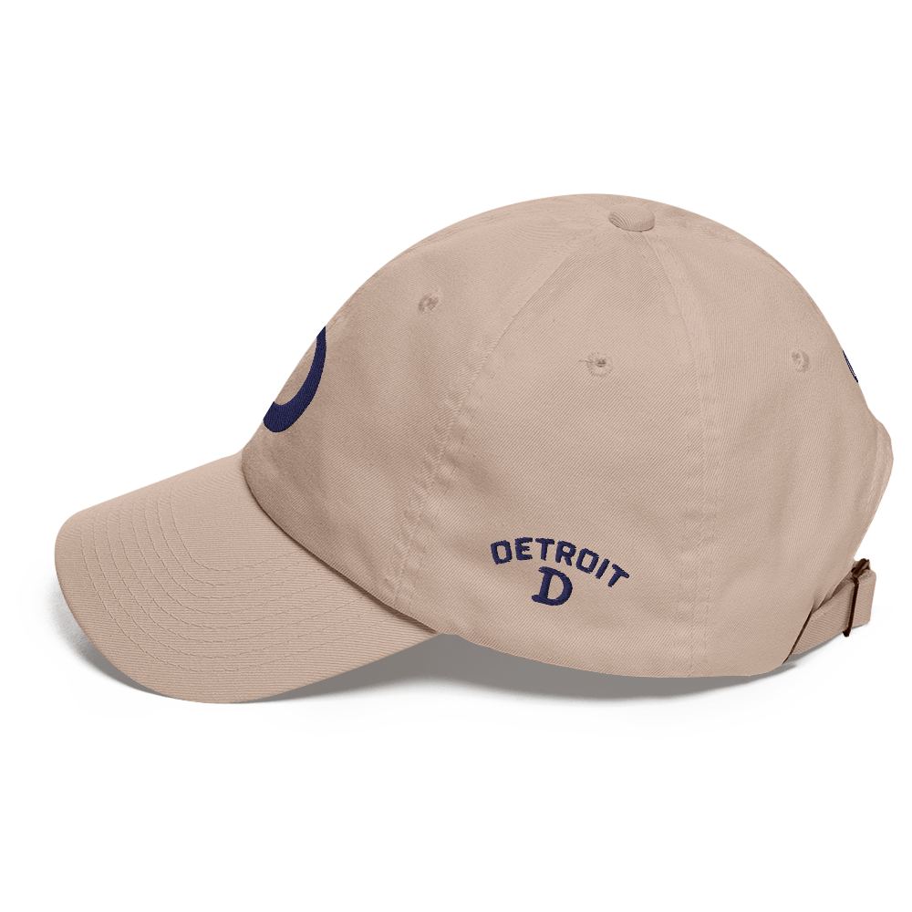 Detroit 'Old French D' Dad Hat (w/ Side Design)