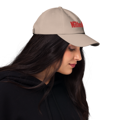 Michigan 'MittenMafia' Dad Hat (Gangster Font) | Red Embroidery