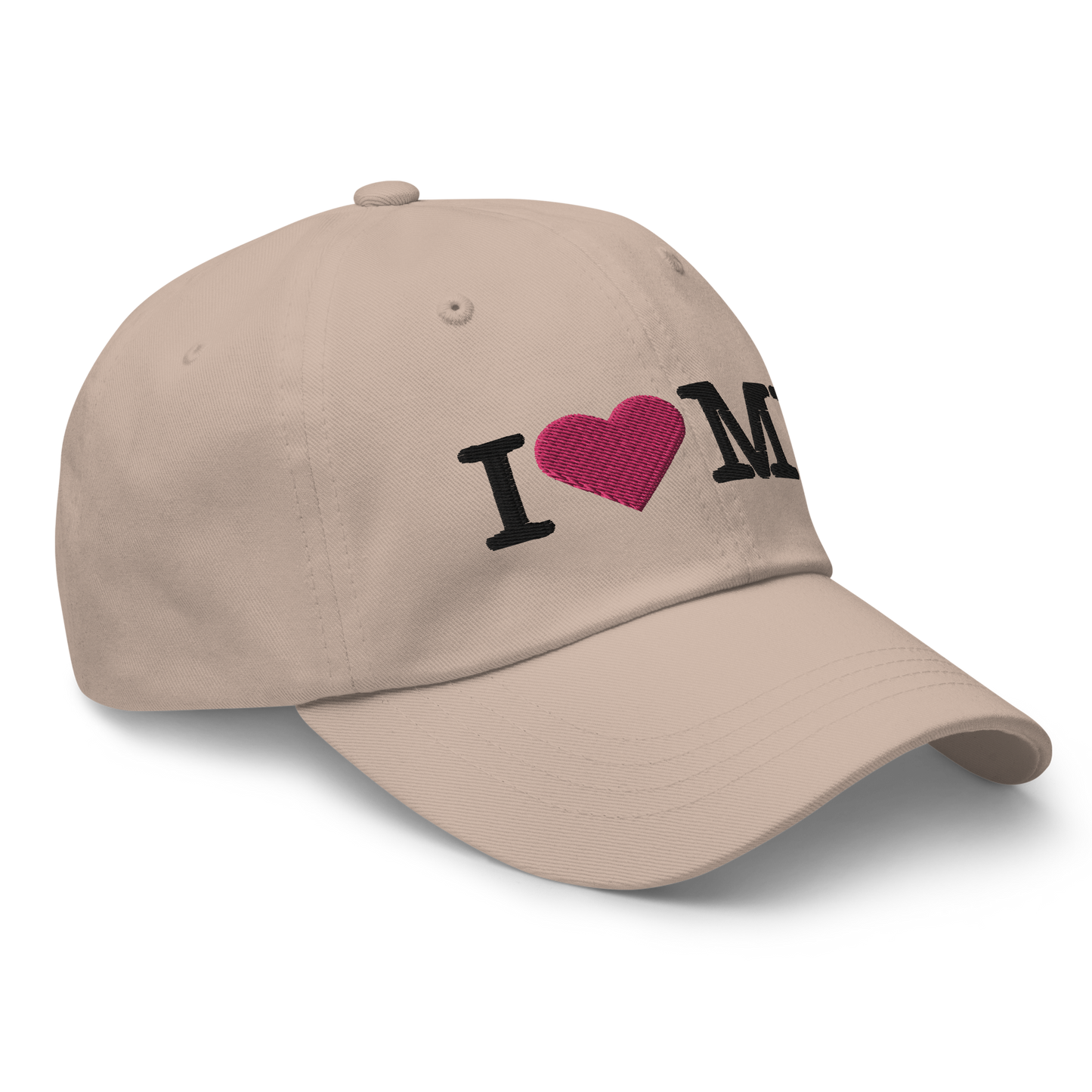 Michigan 'I ❤️ MI' Dad Hat (Typewriter Font)