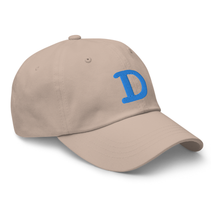 Detroit 'Old French D' Dad Hat (w/ Side Design) | Azure Embroidery