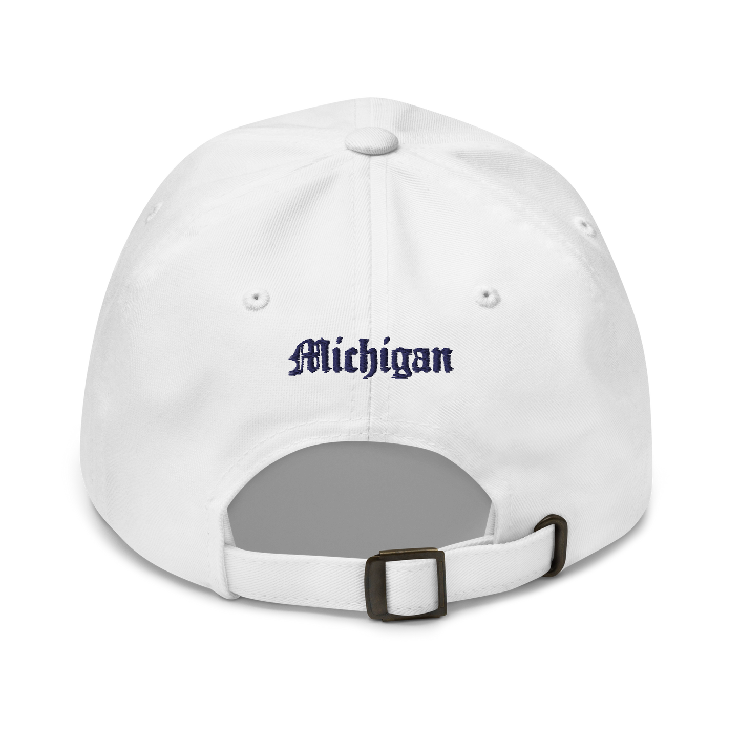 Old English 'M' Dad Hat (w 'Michigan' Back Design)