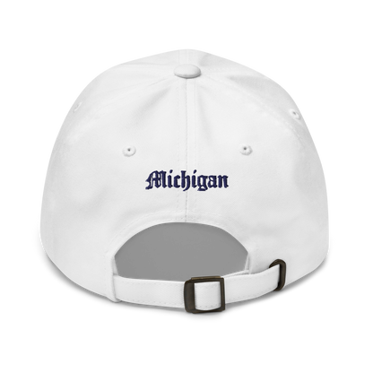 Old English 'M' Dad Hat (w 'Michigan' Back Design)