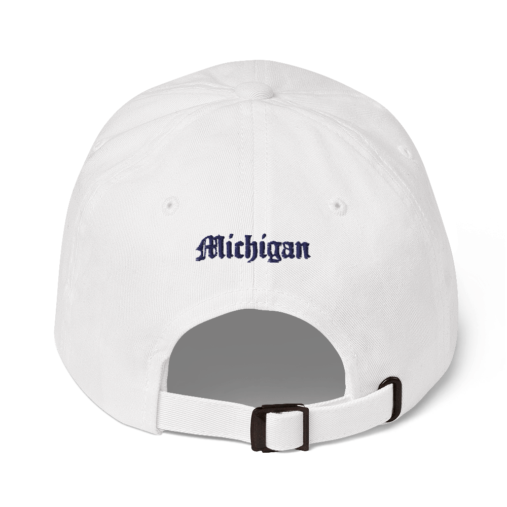 Old English 'M' Dad Hat (w 'Michigan' Back Design)