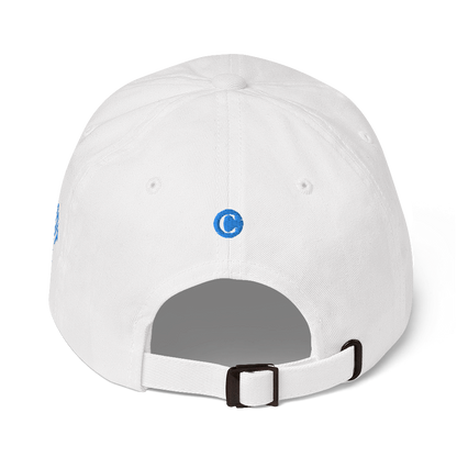 Detroit 'Old French D' Dad Hat (w/ Side Design) | Azure Embroidery