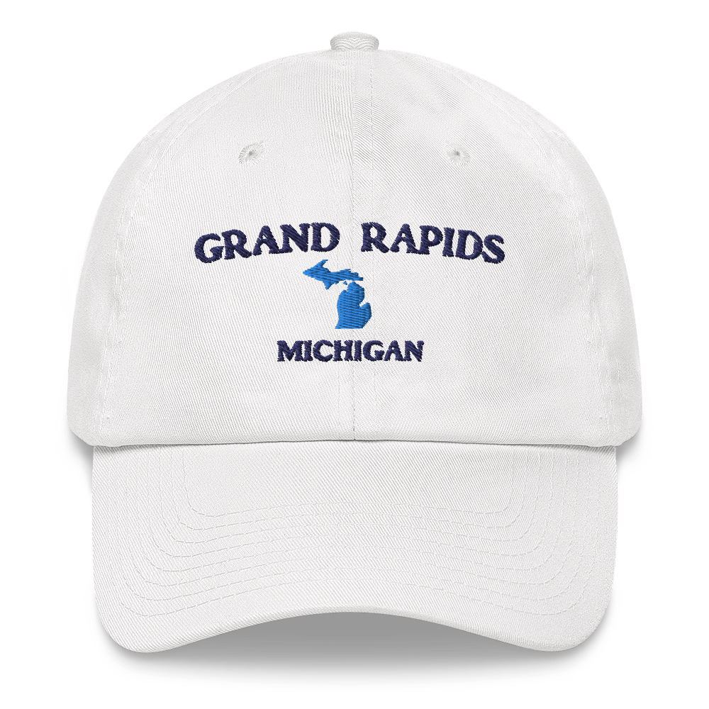 'Grand Rapids Michigan' Dad Hat (w/ Michigan Outline)