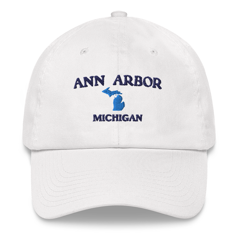 'Ann Arbor Michigan' Dad Hat (w/ Michigan Outline)