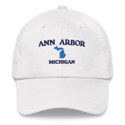 'Ann Arbor Michigan' Dad Hat (w/ Michigan Outline)