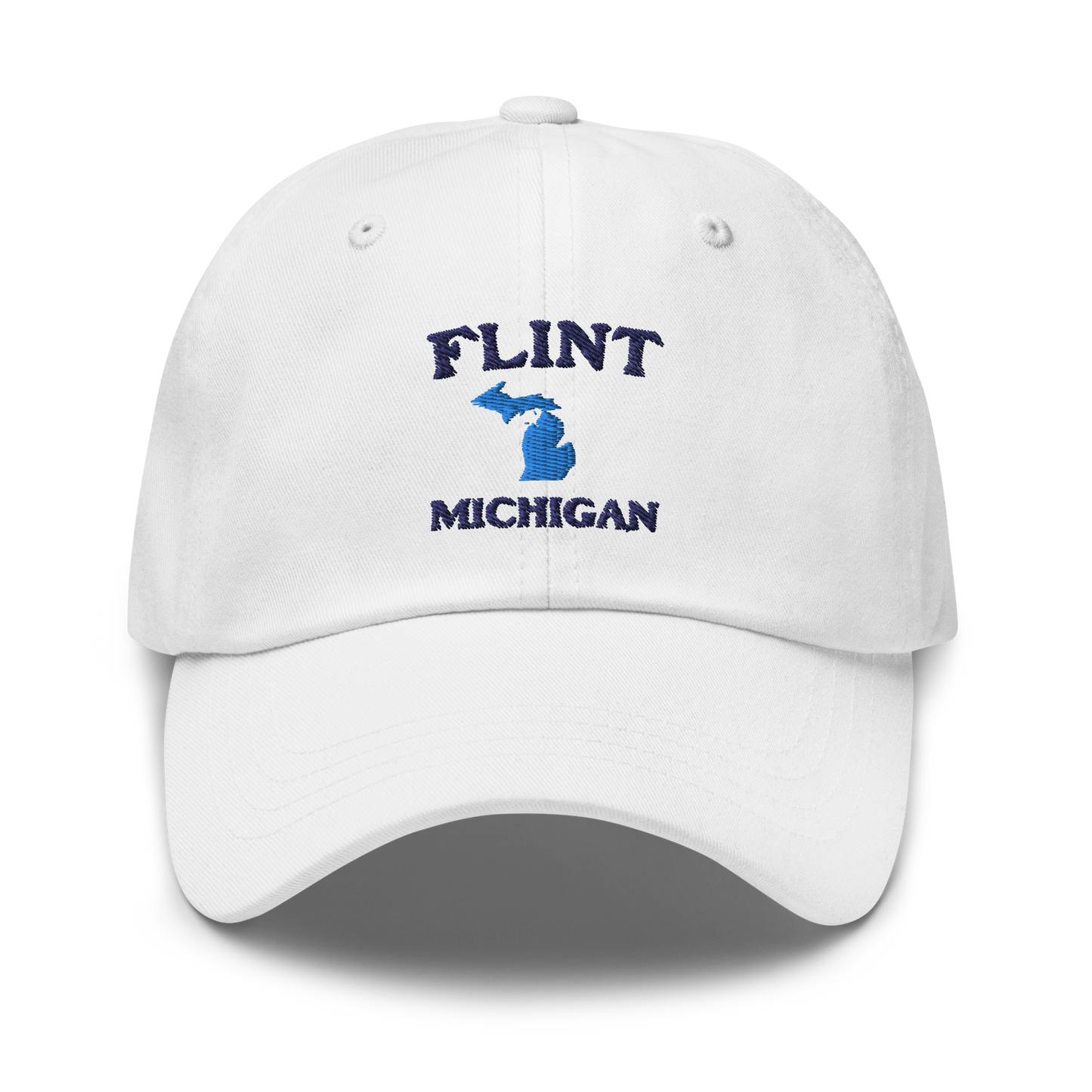 'Flint Michigan' Dad Hat (w/ Michigan Outline)