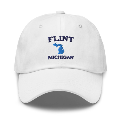 'Flint Michigan' Dad Hat (w/ Michigan Outline)