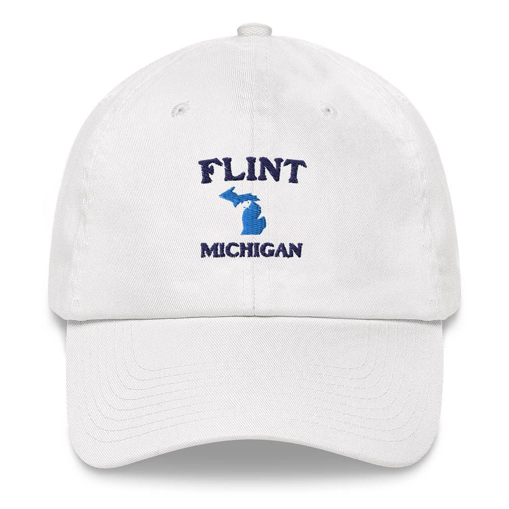 'Flint Michigan' Dad Hat (w/ Michigan Outline)