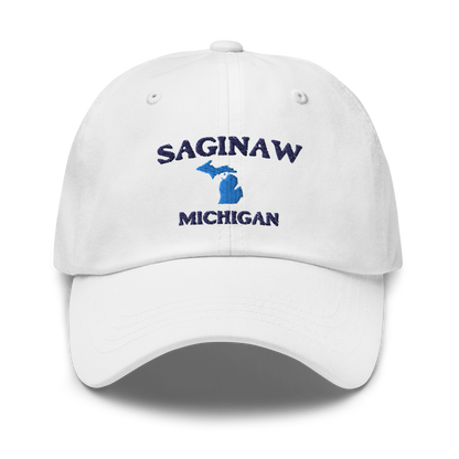 'Saginaw Michigan' Dad Hat (w/ Michigan Outline)