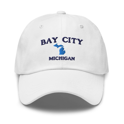 'Bay City Michigan' Dad Hat (w/ Michigan Outline)