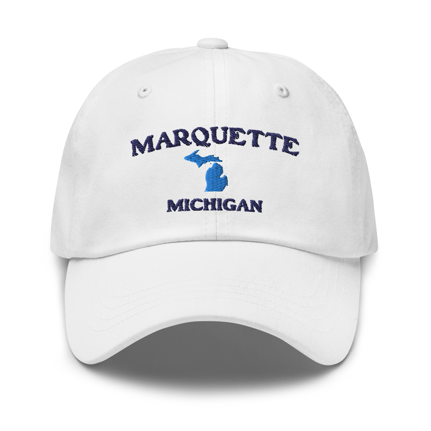 'Marquette Michigan' Dad Hat (w/ Michigan Outline)