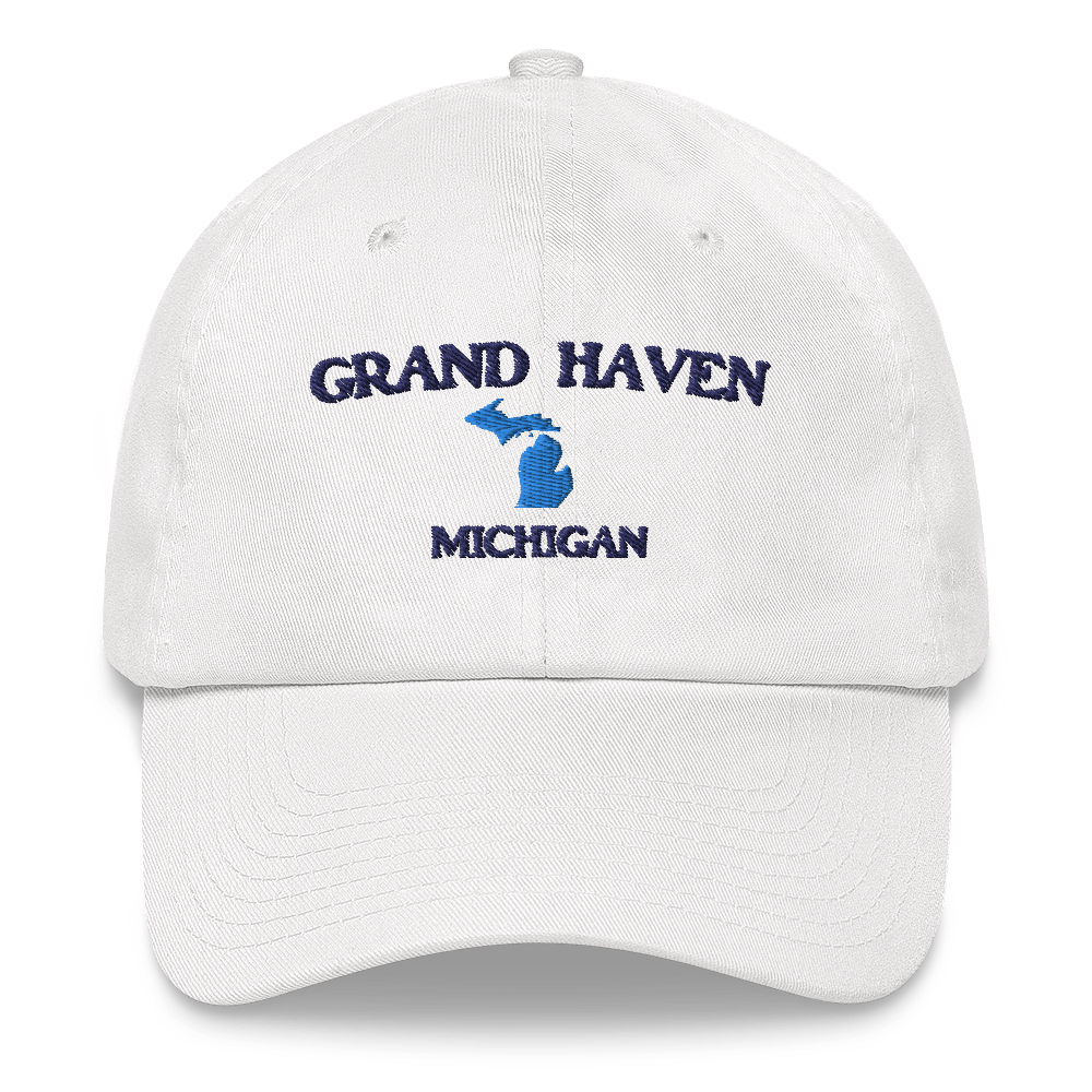 'Grand Haven Michigan' Dad Hat (w/ Michigan Outline)