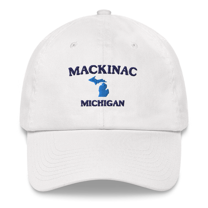 'Mackinac Michigan' Dad Hat (w/ Michigan Outline)