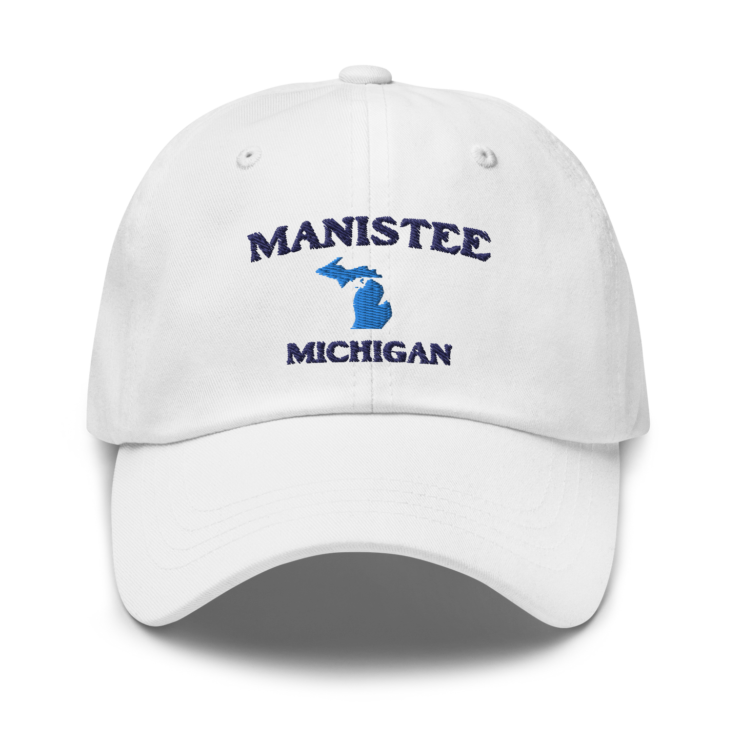 'Manistee Michigan' Dad Hat (w/ Michigan Outline)