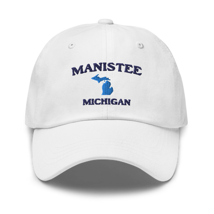 'Manistee Michigan' Dad Hat (w/ Michigan Outline)