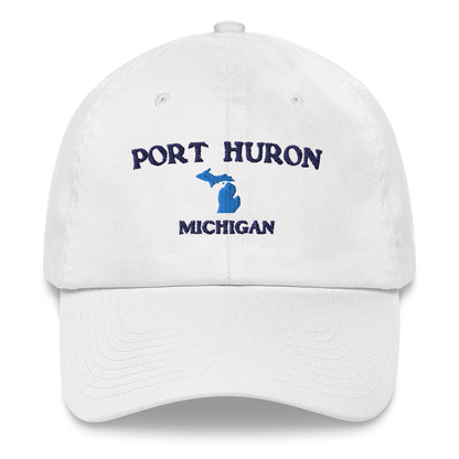 'Port Huron Michigan' Dad Hat (w/ Michigan Outline)