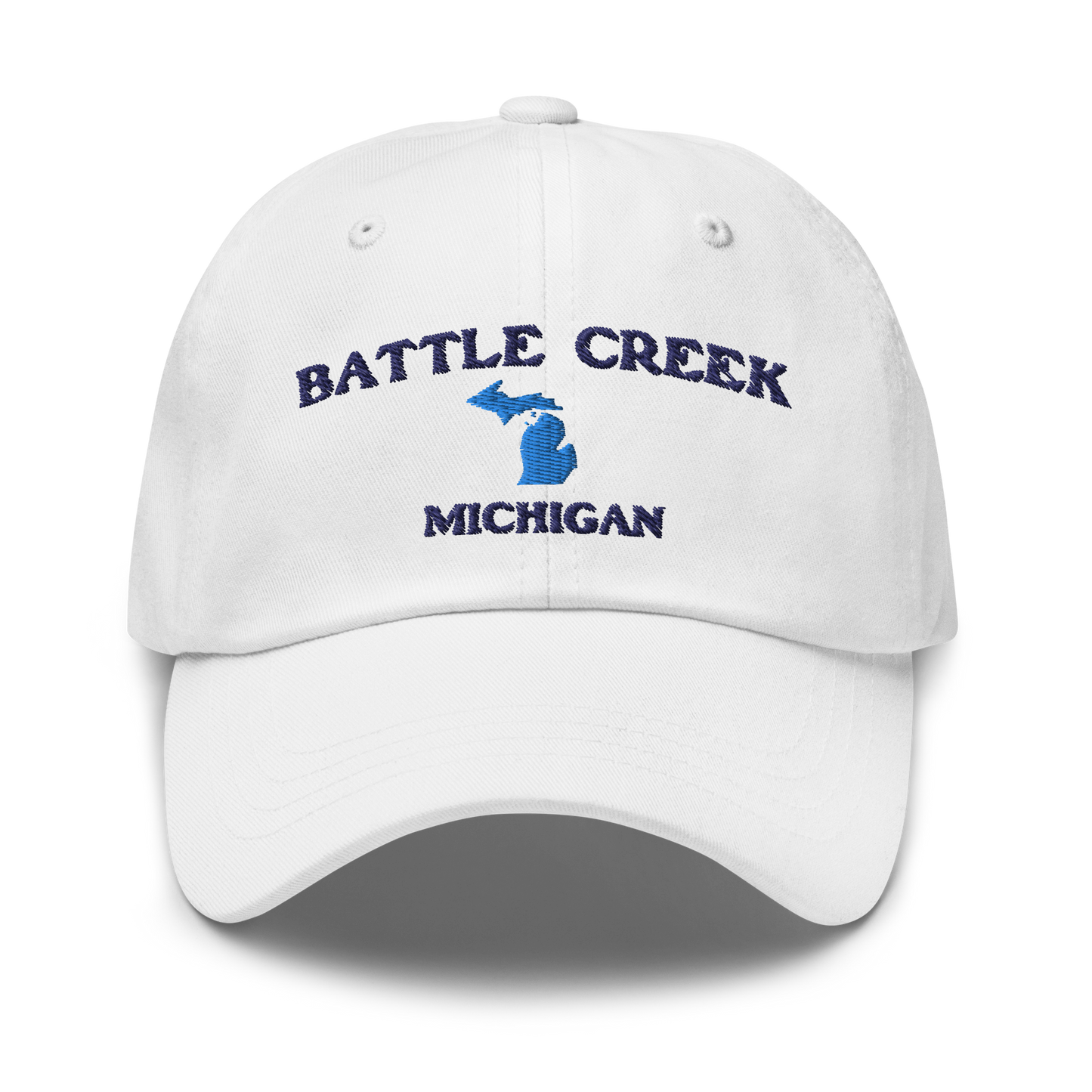 'Battle Creek Michigan' Dad Hat (w/ Michigan Outline)