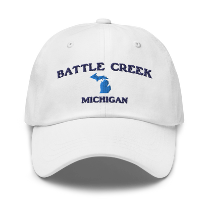 'Battle Creek Michigan' Dad Hat (w/ Michigan Outline)