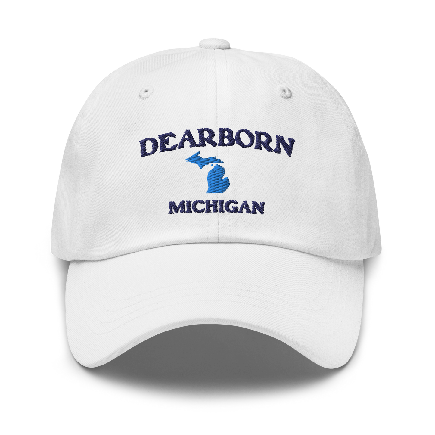 'Dearborn Michigan' Dad Hats (w/ Michigan Outline)