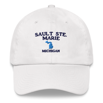 'Sault Ste. Marie' Dad Hat (w/ Michigan Outline)