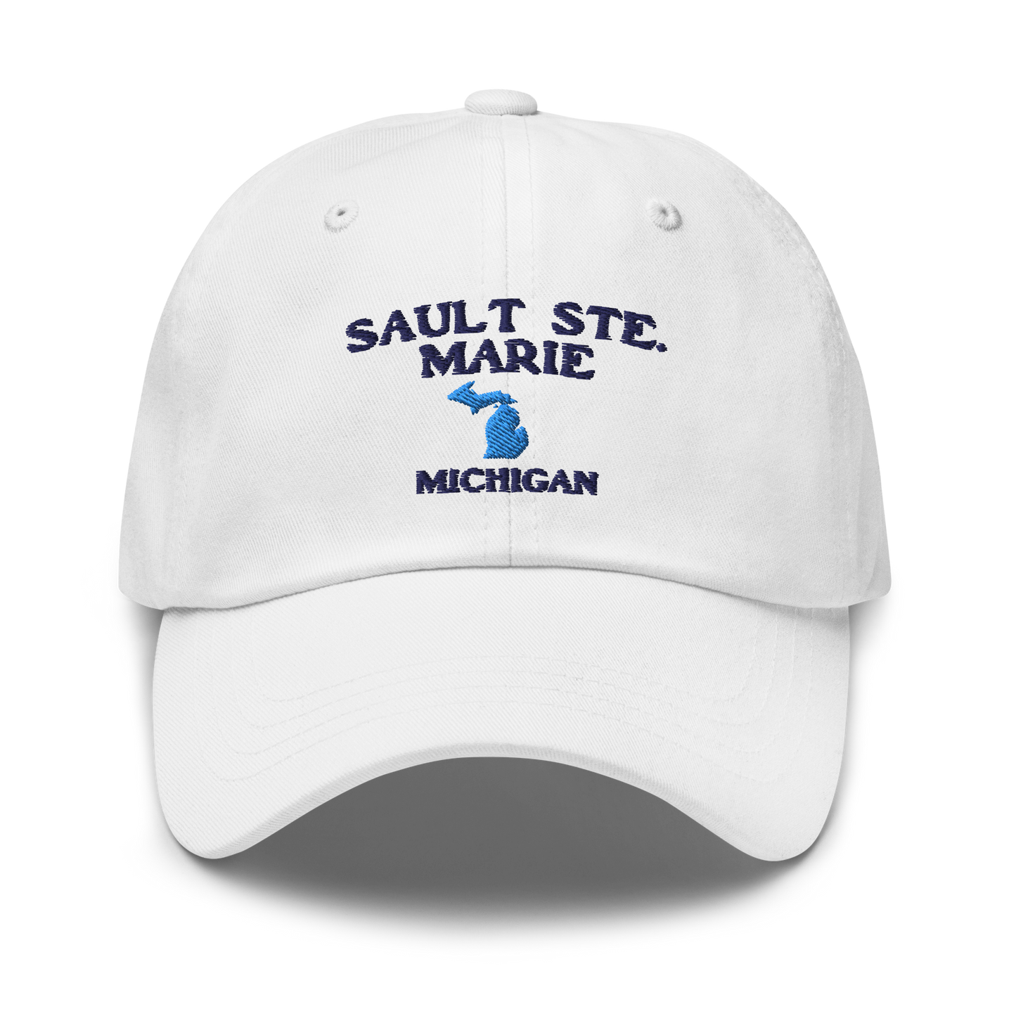 'Sault Ste. Marie' Dad Hat (w/ Michigan Outline)