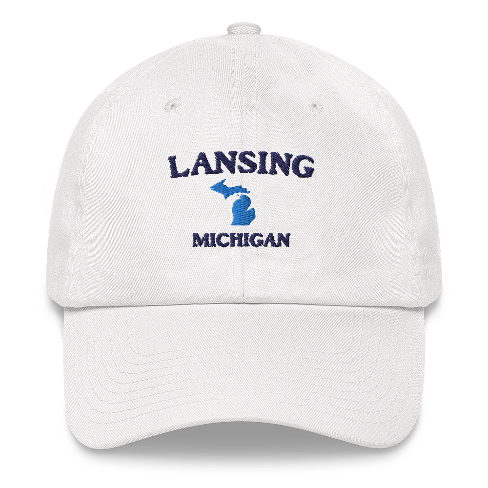 'Lansing Michigan' Dad Hat (w/ Michigan Outline)