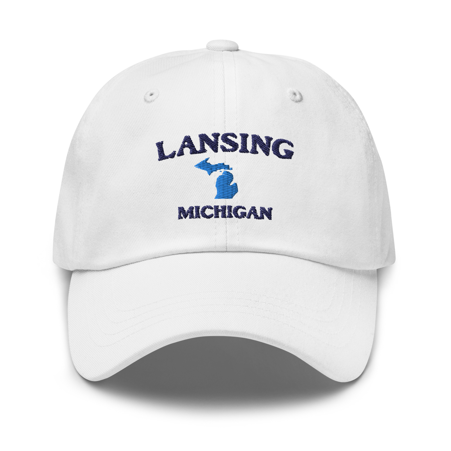 'Lansing Michigan' Dad Hat (w/ Michigan Outline)