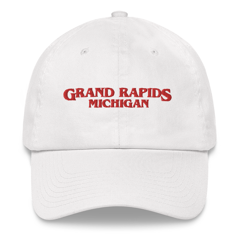 'Grand Rapids Michigan' Dad Hat (1980s Drama Parody)