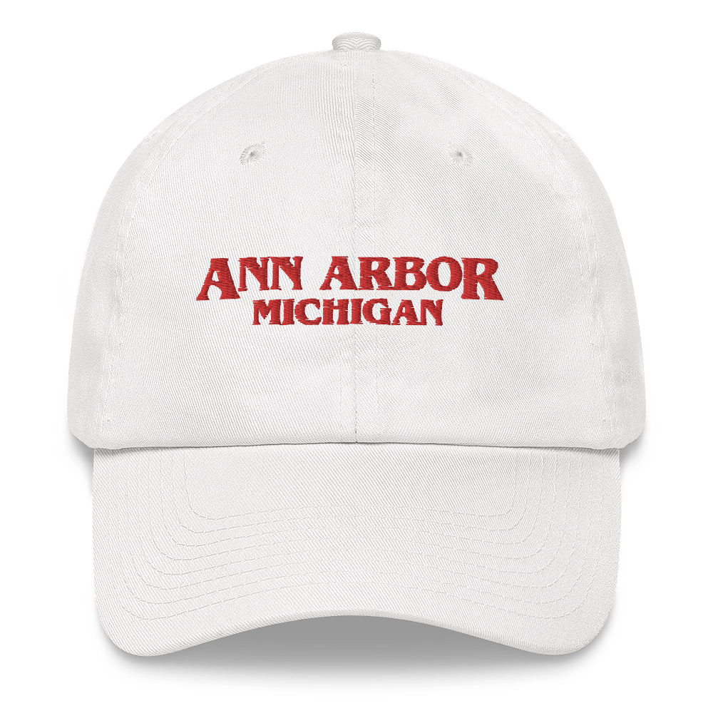 'Ann Arbor Michigan' Dad Hat (1980s Drama Parody)