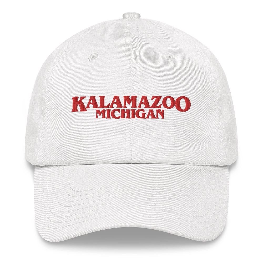 'Kalamazoo Michigan' Dad Hat (1980s Drama Parody)