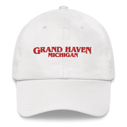 'Grand Haven Michigan' Dad Hat (1980s Drama Parody)