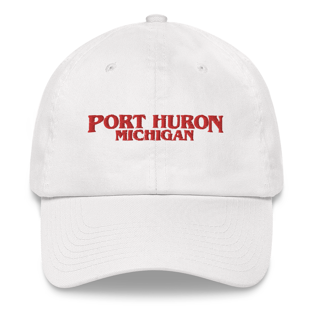 'Port Huron Michigan' Dad Hat (1980s Drama Parody)