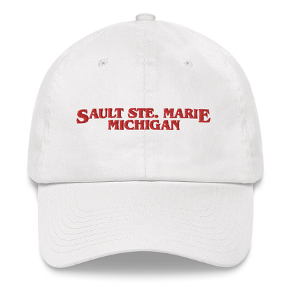 'Sault Ste. Marie Michigan' Dad Hat (1980s Drama Parody)