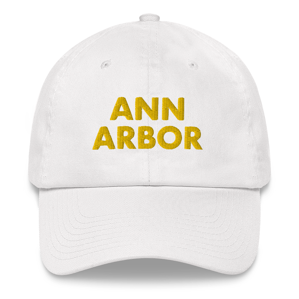 'Ann Arbor' Dad Hat | Gold/Navy Embroidery