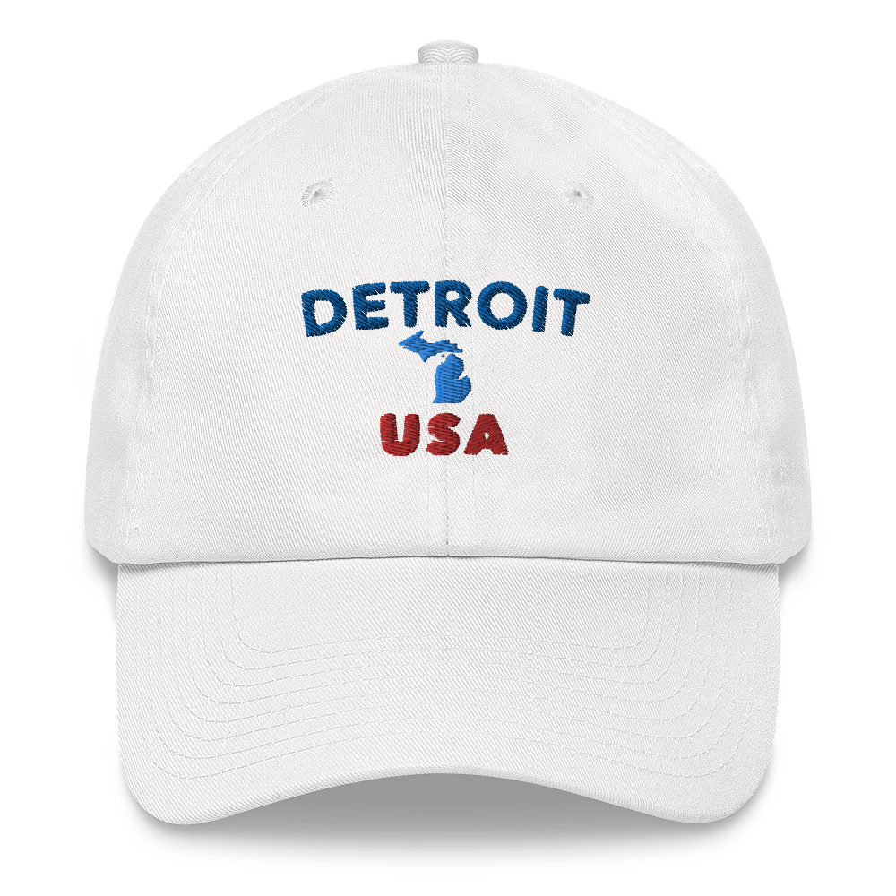 'Detroit USA' Dad Hat (w/ Michigan Outline)